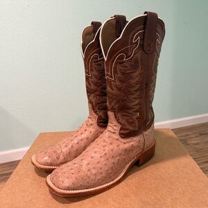 Tony Lama Men’s Hays 13” Full Quill Exotic Ostrich Boots